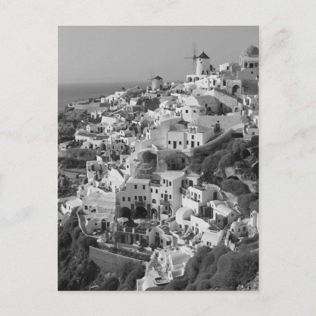 Carte Postale B&W Santorini 5 (Devant)