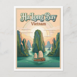 Carte Postale Ba Long Baï Vietnam