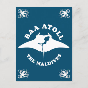 Carte Postale Baa Atoll Plongée Sous-Marine