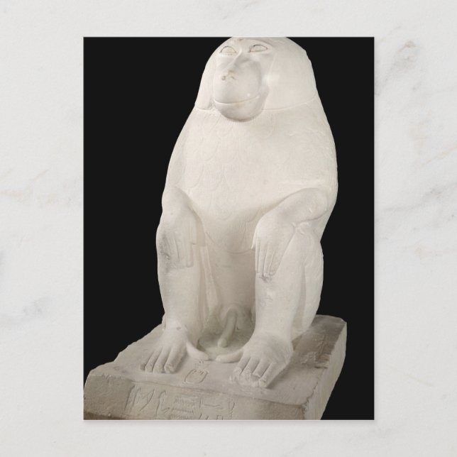 Carte Postale Baboon, Empire du Milieu, possiblement 7ème dynast (Devant)