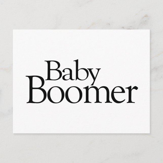 Carte Postale Baby Boomer (Devant)
