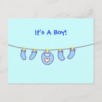 Baby Boy Laundry C'est un garçon ! Personnalisé