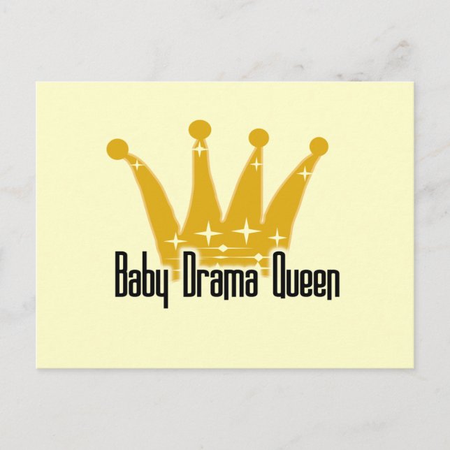 Carte Postale Baby Drama Queen Tshirts et cadeaux (Devant)