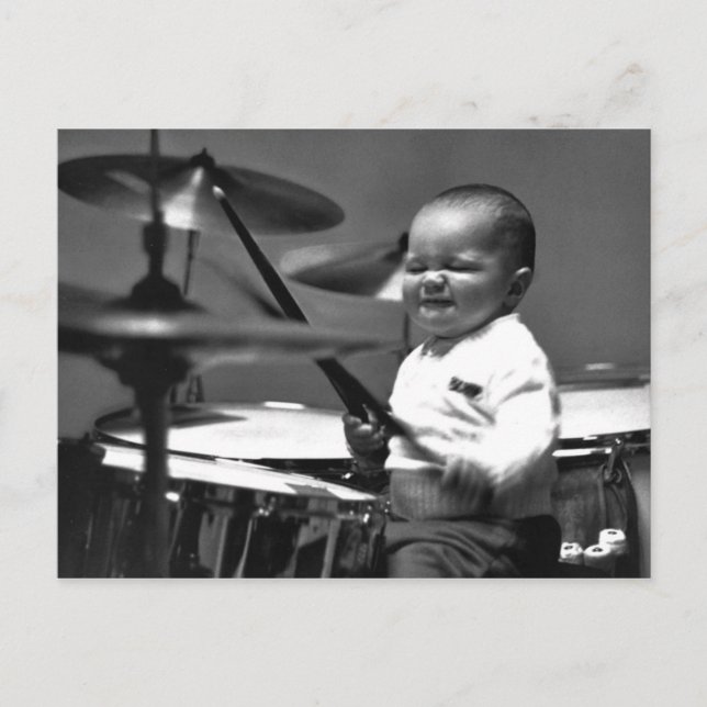 Carte Postale Baby Drummer (Devant)