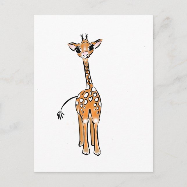 Carte Postale Baby Giraffe (Devant)