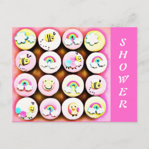 Carte Postale Baby Girl Cupcakes