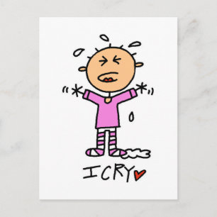 Carte Postale Baby Girl I Cry Tshirts et cadeaux