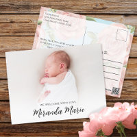Baby Girl Simple Overlay Texte Photo Floral Nouvea