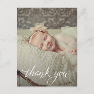 Carte Postale Baby Girl Sip & Voir Merci Faire-part de naissance