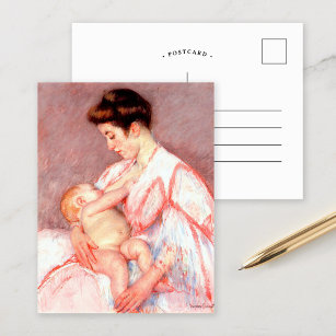 Carte Postale Baby John Être nourri   Mary Cassatt