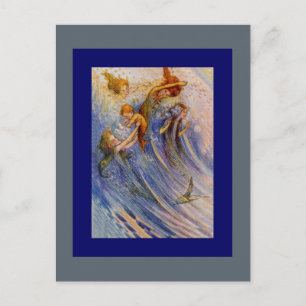 Carte Postale Baby Peter et les sirènes