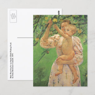 Carte Postale Baby Reaching for an Apple par Mary Cassatt
