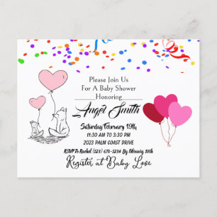 Carte Postale Baby shower