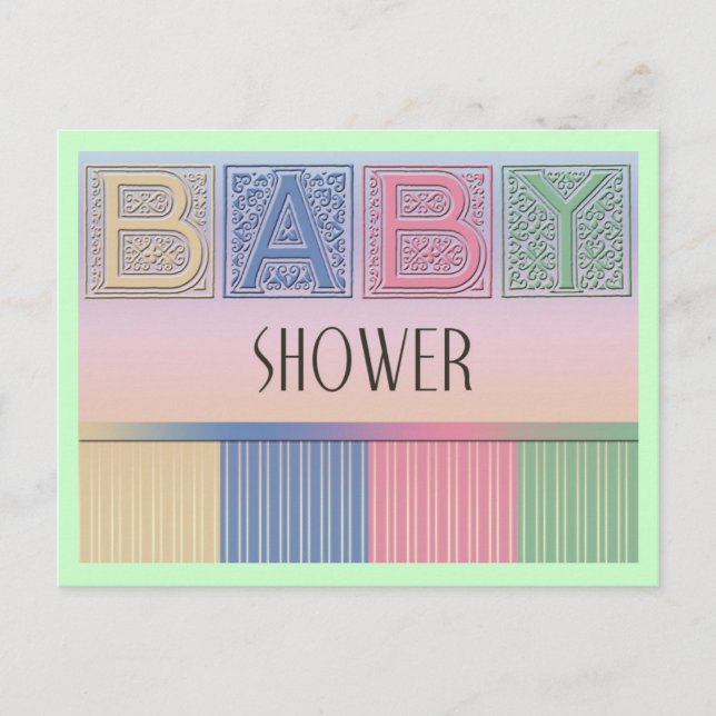 Carte postale baby shower (Devant)