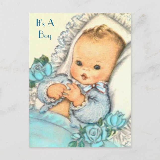 Carte Postale baby shower budgétaire Invitation (Devant)