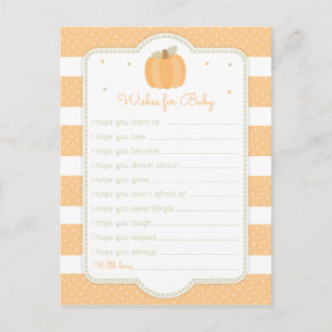 Carte Postale Baby shower citrouille Wives for Baby