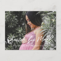 Baby shower de typographie moderne par mail photo