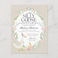 Baby shower En vichy floral beige soie oie