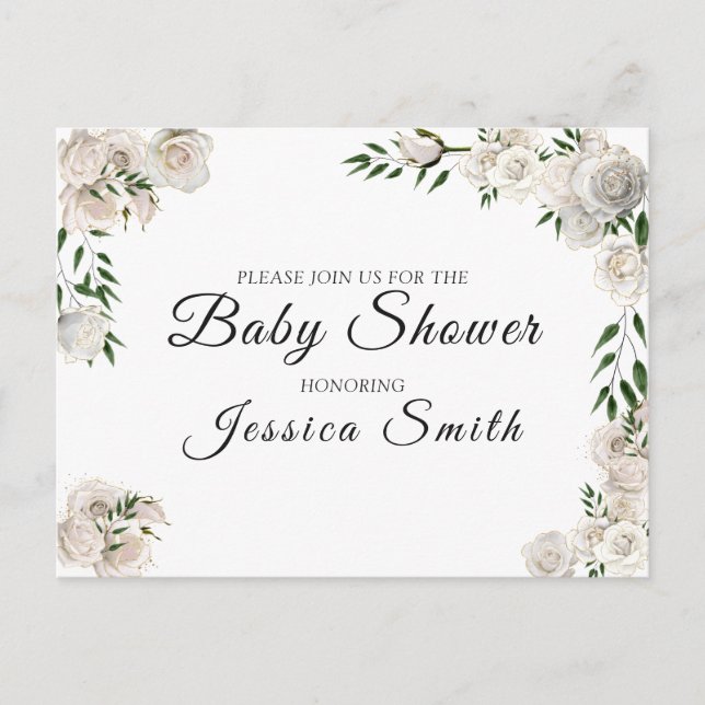 Carte postale baby shower Invitation (Devant)