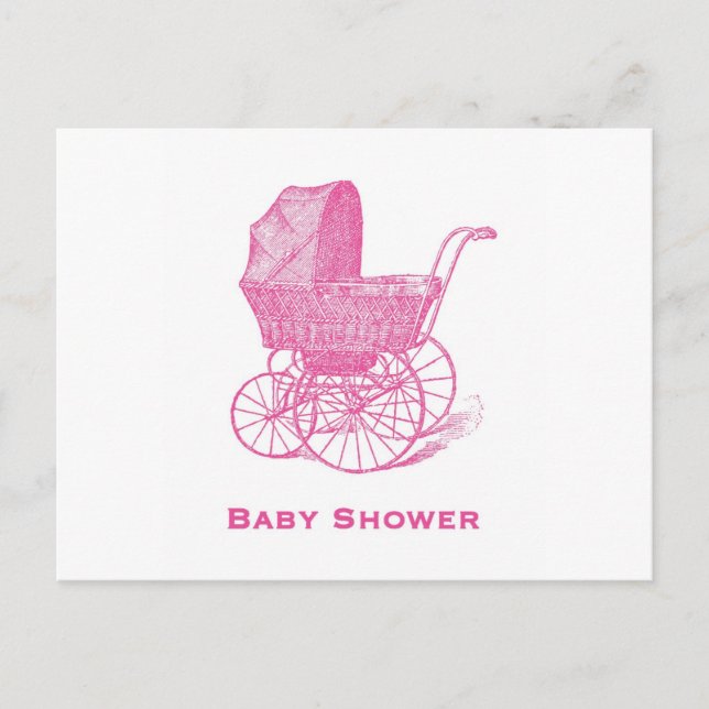 Carte postale baby shower Invitation (Devant)