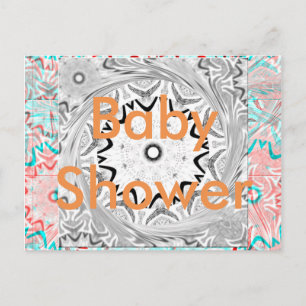 Carte postale baby shower Modèle horizontal