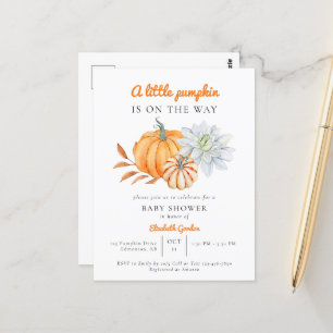Carte Postale Baby shower Petit Citron Élégant Simple Moderne I