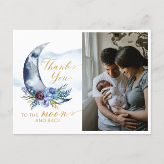 Carte postale Baby shower photo au-dessus de la lu
