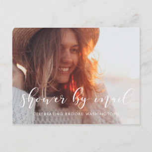 Carte Postale Baby shower simple et élégant par mail photo