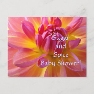 Carte Postale Baby shower sucre & épices ! C'est une invitation 