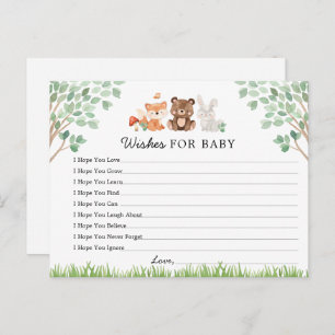 Carte Postale Baby shower Woodland Wives for Baby Card