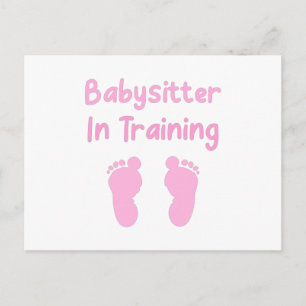 Carte Postale Baby-sitter en formation