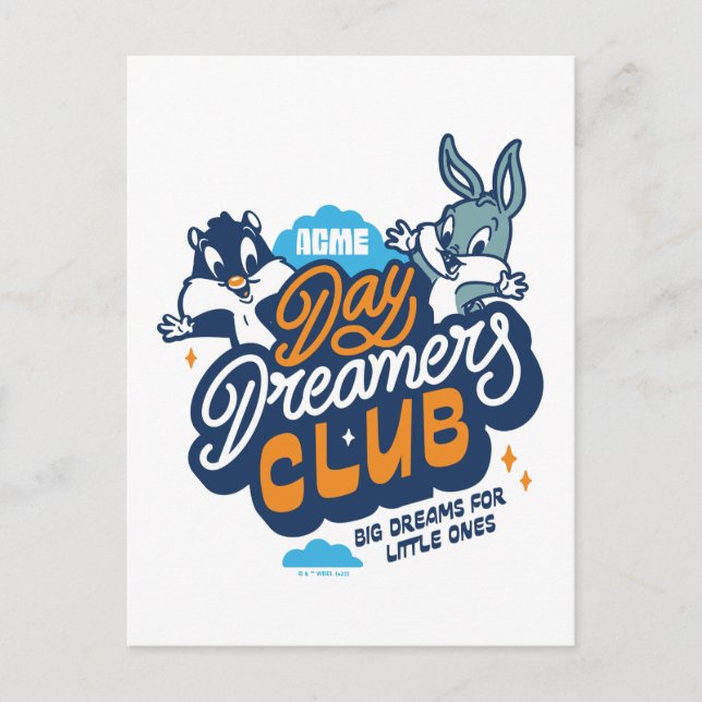 Carte Postale Baby SYLVESTER™ & BUGS BUNNY™ Day Dreamers Club (Devant)