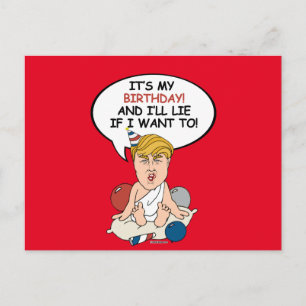 Carte Postale Baby Trump Birthday Card - C'est mon anniversaire
