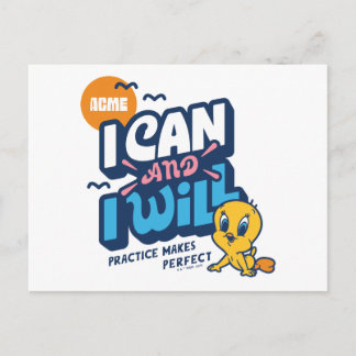 Carte Postale Baby TWEETY™ - Je Peux Et Je Vais