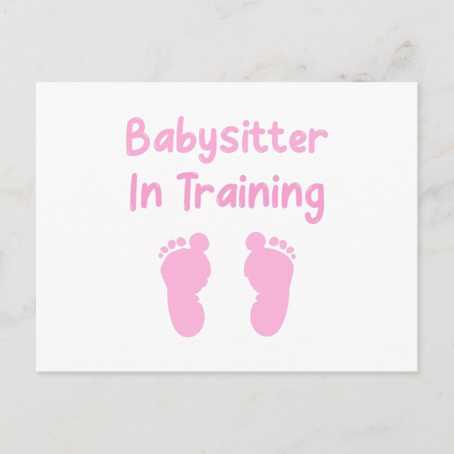Carte Postale Babysitter En Formation (Devant)