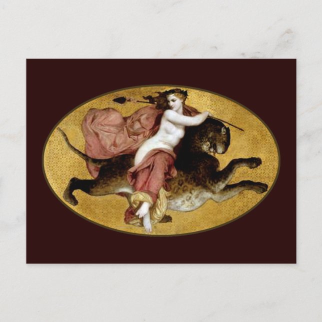 Carte Postale Bacchante Sur Une Panthère (Devant)
