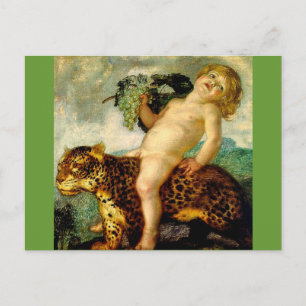 Carte Postale Bacchus chevauchant un léopard