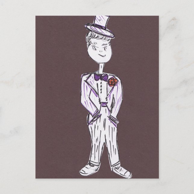 Carte Postale Bachelor Party Tuxedo Groom (Devant)