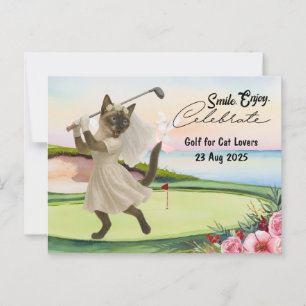 Carte Postale Bachelorette de Mariage de mariée de Golfer pour A
