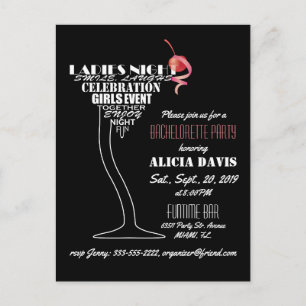 Carte Postale Bachelorette invitation