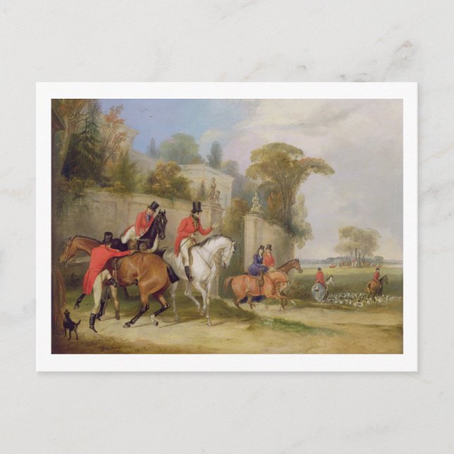 Carte Postale Bachelor's Hall, The Meet, 1835 (huile sur toile) (Devant)