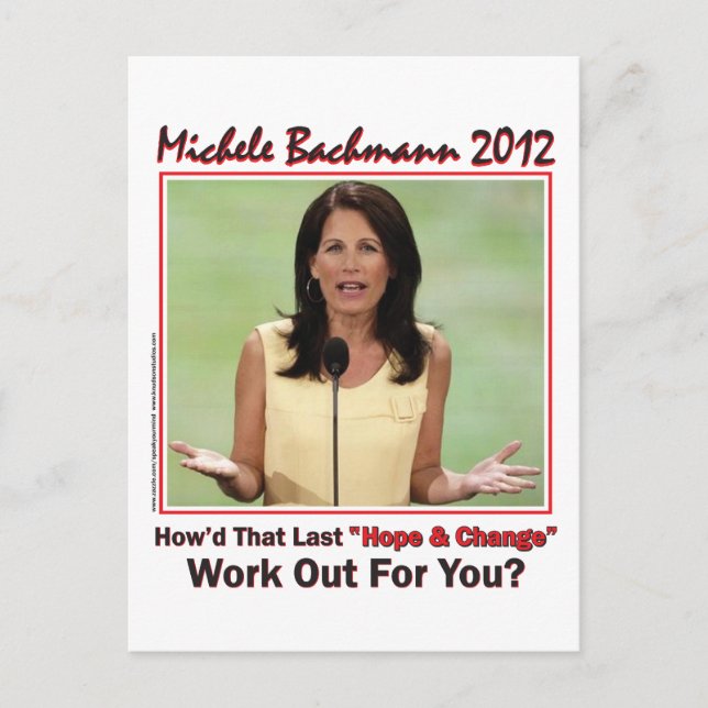 Carte Postale Bachmann 2012 - comment cet espoir et ce changemen (Devant)