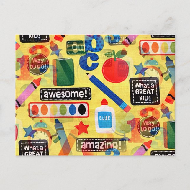 Carte Postale back to school (Devant)