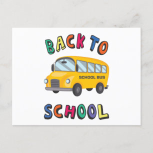 Carte Postale Back to school postcard