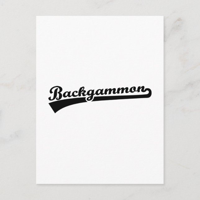 Carte Postale Backgammon (Devant)