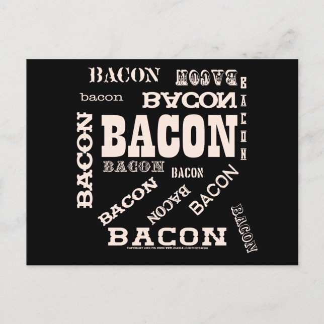 Carte Postale Bacon Bacon (Devant)