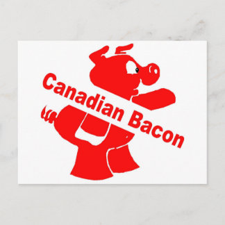 Carte Postale Bacon canadien