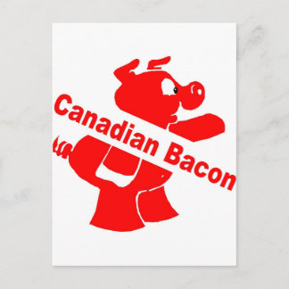 Carte Postale Bacon canadien