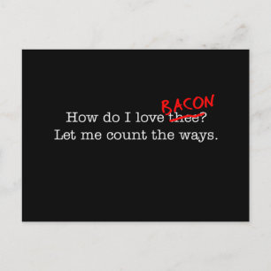 Carte Postale Bacon Comment Je T'Aime