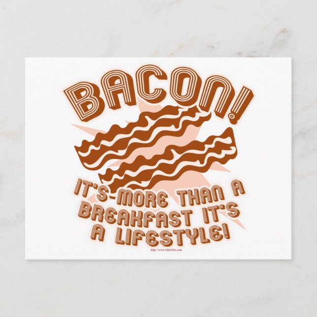 Carte Postale Bacon Lifestyle (Devant)